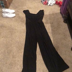 black jumpsuit